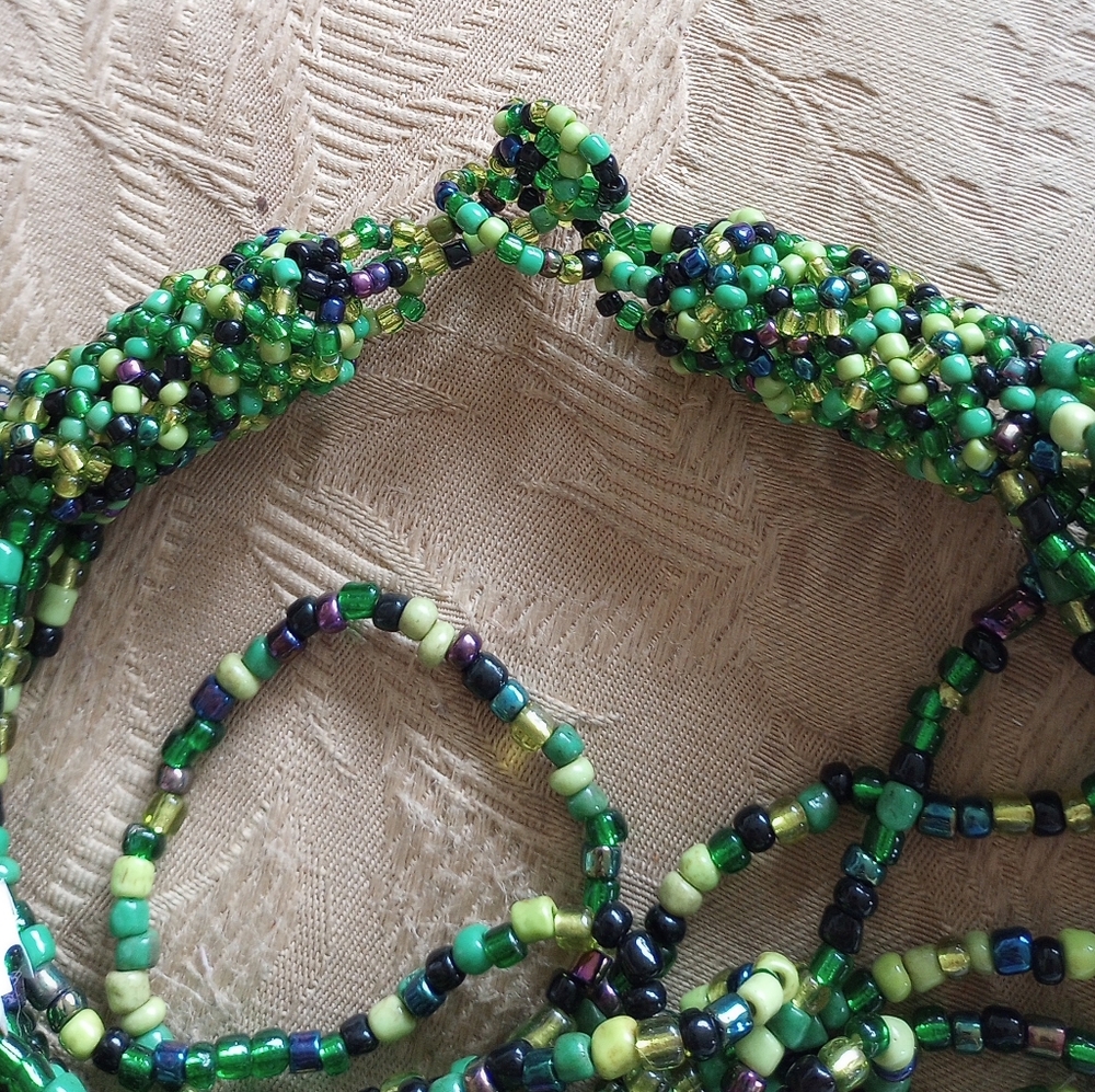 Multi Rope Handmade Beaded Necklace - Picture 6 of 6